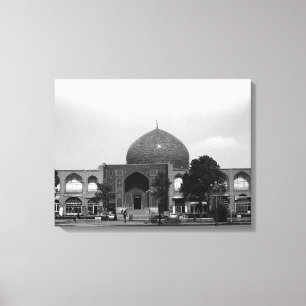 Vintage Iran Isfahan shah mosque Canvas Print