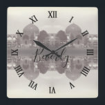 Vintage Iran Isfahan shah mosque Square Wall Clock<br><div class="desc">Vintage Iran Isfahan shah mosque</div>