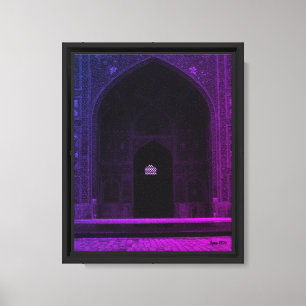 Vintage Iran Isfahan west iwan Imam Mosque Canvas Print