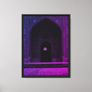Vintage Iran Isfahan west iwan Imam Mosque Canvas Print