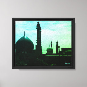 Vintage Iran Qom Mosque of Fatima Canvas Print