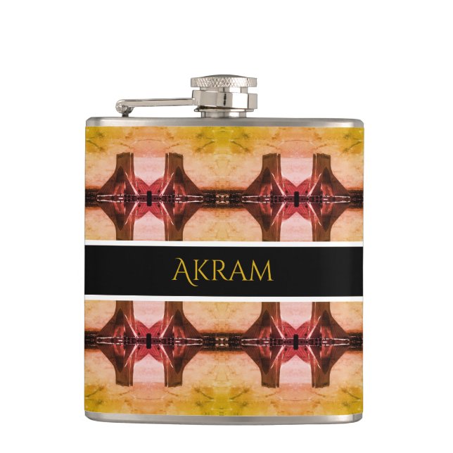 Vintage Iran tehran Azadi Square 1970 Hip Flask (Front)