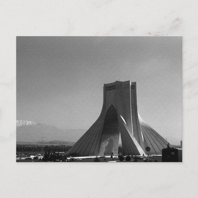 Vintage Iran Tehran Azadi Square Postcard (Front)