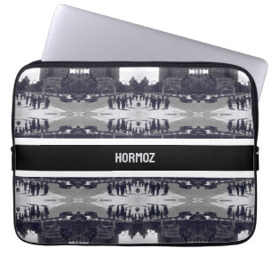 Vintage Iran Tehran city street and people Laptop Sleeve