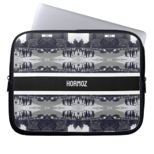 Vintage Iran Tehran city street and people Laptop Sleeve