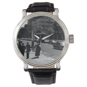 Vintage Iran Tehran city street and people Watch