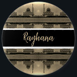 Vintage Iraq Baghdad Buniya Mosque 6 Cm Round Badge<br><div class="desc">Vintage Iraq Baghdad Buniya Mosque</div>