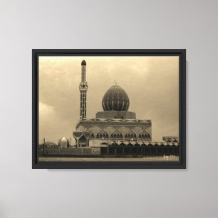 Vintage Iraq Baghdad Buniya Mosque Canvas Print