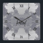 Vintage Iraq Baghdad Buniya Mosque Square Wall Clock<br><div class="desc">Vintage Iraq Baghdad Buniya Mosque</div>