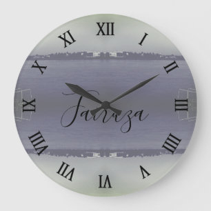 Vintage Iraq Baghdad forat river  Large Clock