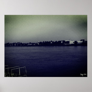 Vintage Iraq Baghdad forat river Poster