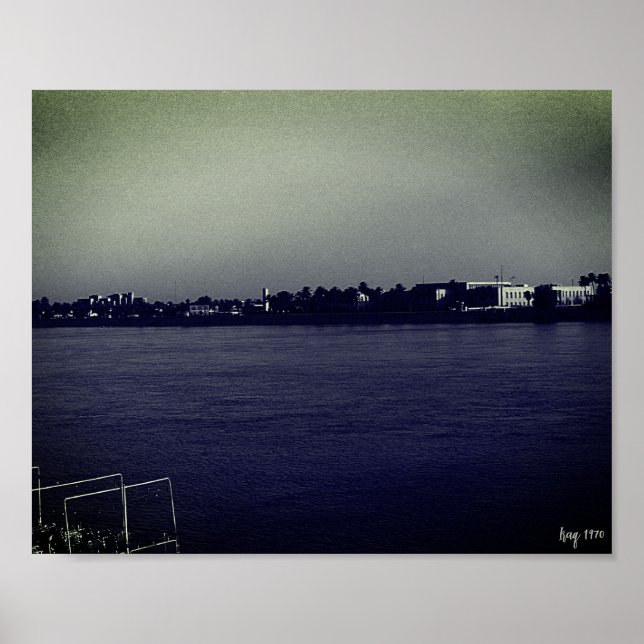 Vintage Iraq Baghdad forat river Poster (Front)