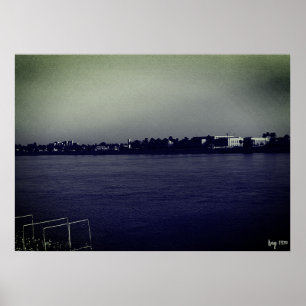 Vintage Iraq Baghdad forat river Poster