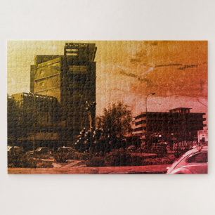 Vintage Iraq Baghdad fountain Jigsaw Puzzle