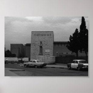 Vintage Iraq Baghdad museum Poster