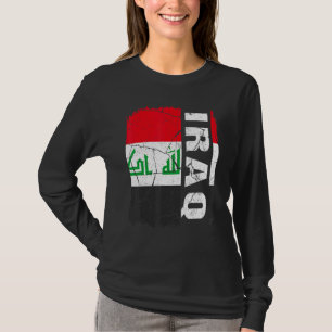 Vintage Iraqis Flag Iraq Pride Roots Heritage T-Shirt