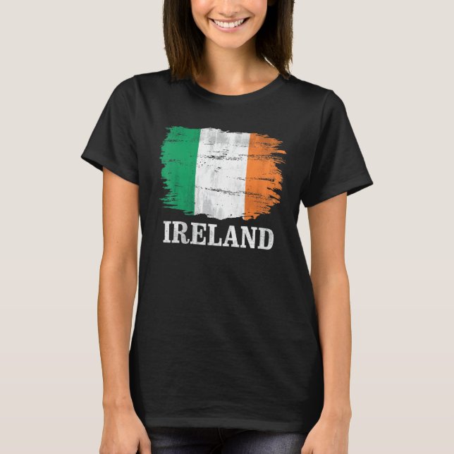 Vintage Ireland Flag   T-Shirt (Front)