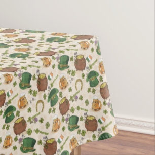 Vintage Ireland Icon Pattern Tablecloth