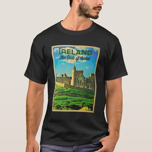Vintage Ireland Rock Of Cashel T-Shirt (Front)