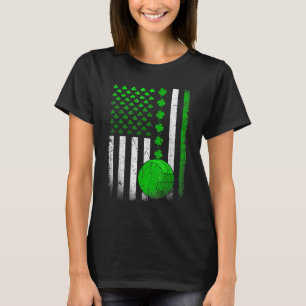 Vintage Irish American Flag St Patricks Day Volley T-Shirt