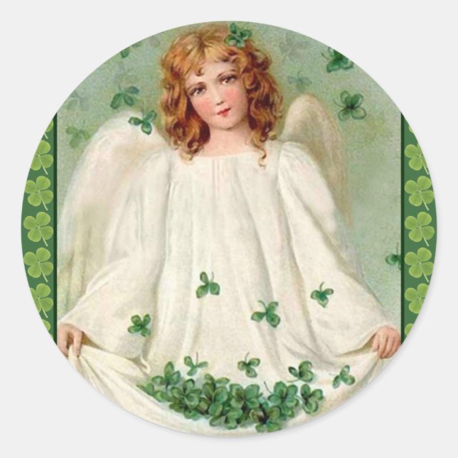 Vintage Irish Angel sticker (Front)