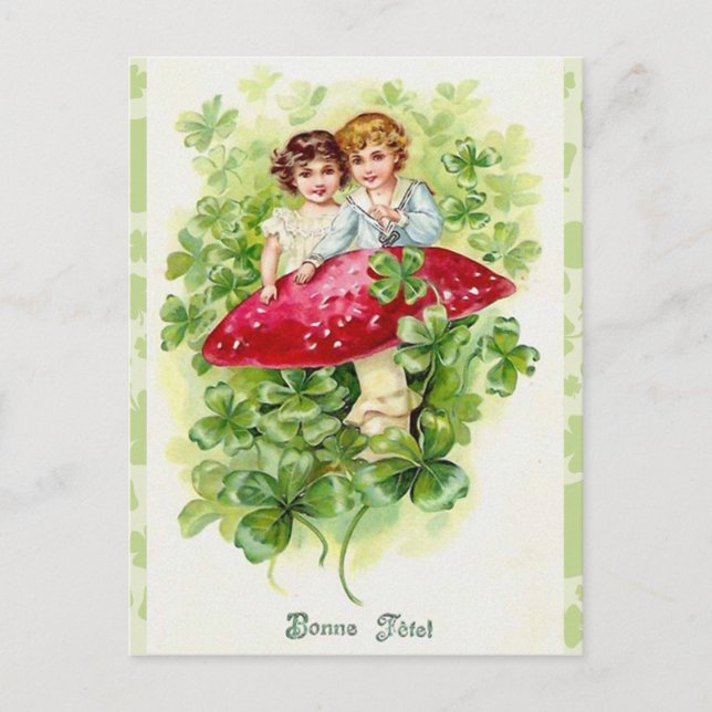 Vintage Irish Bonne Fefel Greetings Postcard (Front)