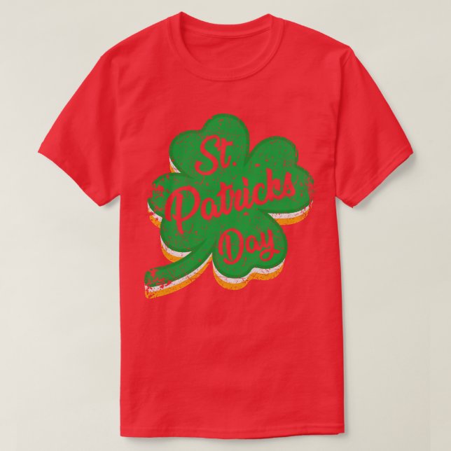 Vintage Irish Clover T-Shirt (Design Front)