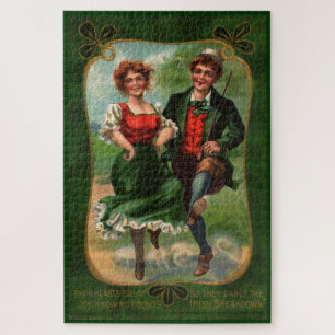 Vintage Irish Dancing Large Puzzle