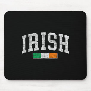 Vintage Irish Flag St Patricks Day Retro Ireland S Mouse Pad