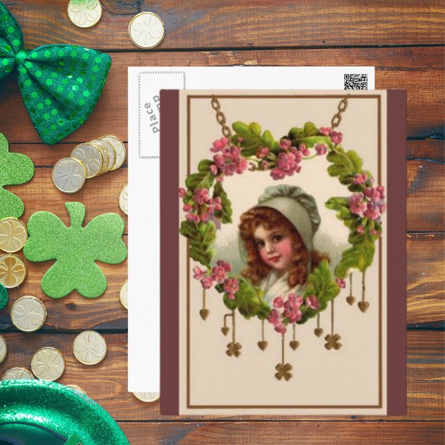 Vintage Irish Girl Postcard (Vintage Irish Girl Postcard)