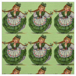 Vintage Irish Miss Fabric