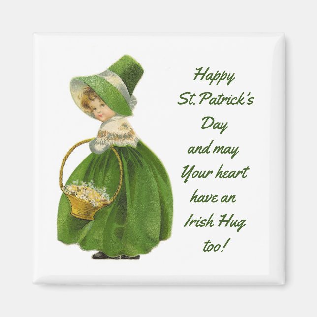 Vintage Irish Miss Magnet (Front)