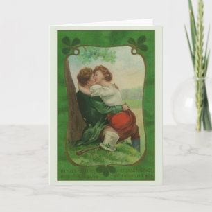 Vintage Irish Romance St. Patrick's Day Card