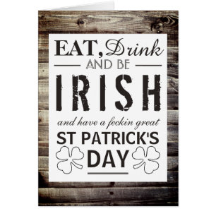 Vintage Irish Wood St Patrick's Day