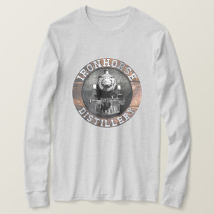 Vintage Ironhorse Distillery In Wood And Metal T-Shirt