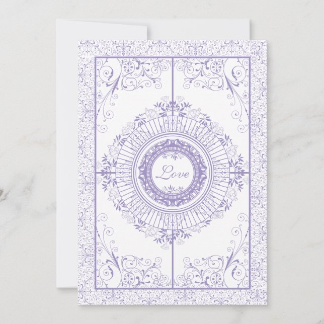 Vintage Ironworks Wedding Invitation (Front)