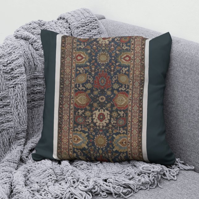 Vintage Islamic Haloed Palmettes Pattern Cushion (Creator Uploaded)