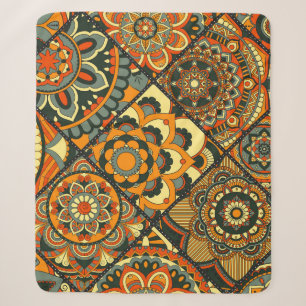 Vintage Islamic motifs, decorative seamless. Sherpa Blanket