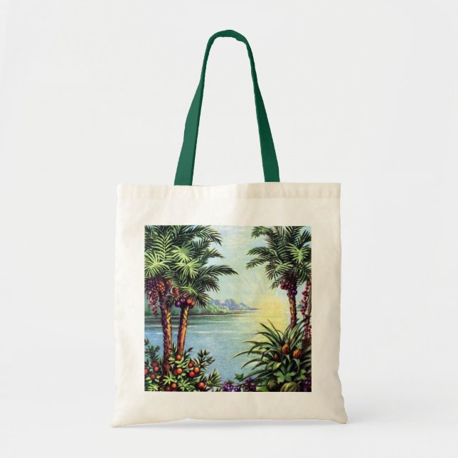 Vintage Island Tote Bag (Front)