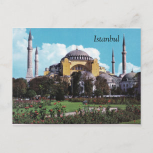 Vintage Istanbul postcard design