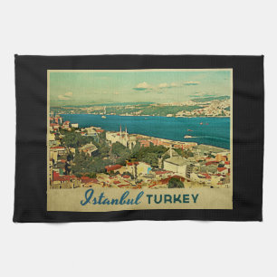Vintage Istanbul Turkey Tea Towel