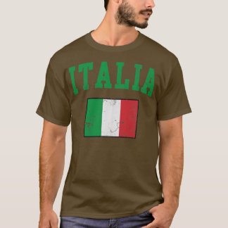 Vintage Italia Flag Italy Italian Italiano T-Shirt