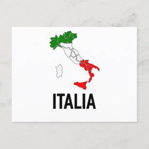 Vintage Italia Italian Flag Italy Italiano T-Shirt Postcard