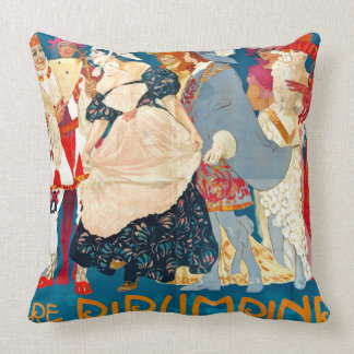 Vintage Italian Ad 1907 Cushion