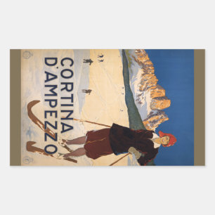 Vintage Italian Alps Italy stickers