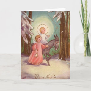 Vintage Italian Christmas Card