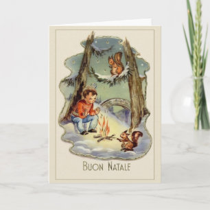 Vintage Italian Christmas Card