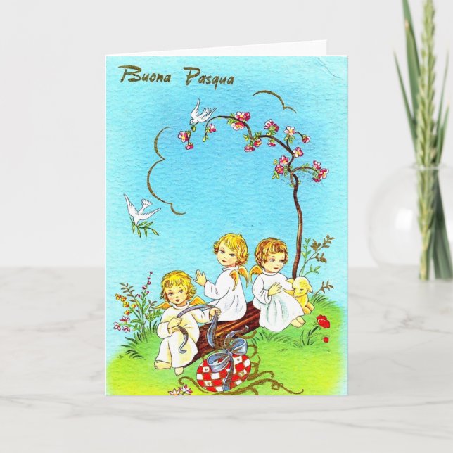 Vintage Italian Easter card 4 (Front)