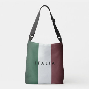 Vintage Italian flag of Italy crossbody bag
