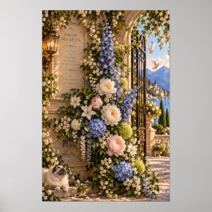 Vintage Italian Garden Floral Wall Art